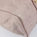 Miu Miu Hand Bag Leather 2way Pink Gold Auth 167808M-15