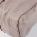 Miu Miu Hand Bag Leather 2way Pink Gold Auth 167808M-16