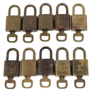 LOUIS VUITTON Padlock Metal 10 Set Gold Tone LV Auth 167809-2