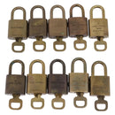 LOUIS VUITTON Padlock Metal 10 Set Gold Tone LV Auth 167809-3