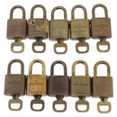LOUIS VUITTON Padlock Metal 10 Set Gold Tone LV Auth 167811-3
