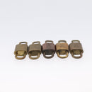LOUIS VUITTON Padlock Metal 10 Set Gold Tone LV Auth 167811-7