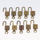 LOUIS VUITTON Padlock Metal 10 Set Gold Tone LV Auth 167811-8