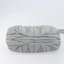 Miu Miu Hand Bag Leather 2way Gray Gold Auth 167815A-14