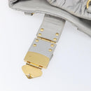Miu Miu Hand Bag Leather 2way Gray Gold Auth 167815A-29