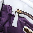 Miu Miu Hand Bag Leather 2way Gray Gold Auth 167815A-34