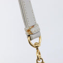 Miu Miu Hand Bag Leather 2way Gray Gold Auth 167815A-38