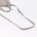 Miu Miu Hand Bag Leather 2way Gray Gold Auth 167817A-8