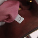 Miu Miu Hand Bag Leather 2way Gray Gold Auth 167817A-11