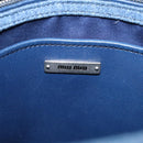 Miu Miu Hand Bag Denim 2way Navy Silver Auth 167821M-18