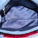 Miu Miu Hand Bag Denim 2way Navy Silver Auth 167821M-19