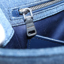 Miu Miu Hand Bag Denim 2way Navy Silver Auth 167821M-24