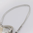 Miu Miu Hand Bag Leather 2way Silver Gold Auth 167822A-11