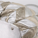 Miu Miu Hand Bag Leather 2way Silver Gold Auth 167822A-19