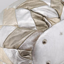 Miu Miu Hand Bag Leather 2way Silver Gold Auth 167822A-18