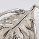 Miu Miu Hand Bag Leather 2way Silver Gold Auth 167822A-6
