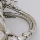 Miu Miu Hand Bag Leather 2way Silver Gold Auth 167822A-8