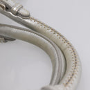 Miu Miu Hand Bag Leather 2way Silver Gold Auth 167822A-8
