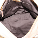 Miu Miu Hand Bag Leather 2way Beige Gold Auth 167823M-22
