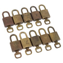 LOUIS VUITTON Padlock Metal 10 Set Gold Tone LV Auth 167826-1
