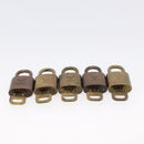 LOUIS VUITTON Padlock Metal 10 Set Gold Tone LV Auth 167826-4