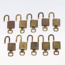 LOUIS VUITTON Padlock Metal 10 Set Gold Tone LV Auth 167826-8