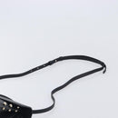 Salvatore Ferragamo Gancini Hand Bag Leather 2way Black Gold Auth 167828V-10
