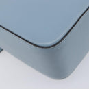 Salvatore Ferragamo Gancini Shoulder Bag Leather Light Blue Gold Auth 167830V-18