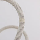 Salvatore Ferragamo Ganchei Hand Bag Rattan White Gold Auth 167833A-8
