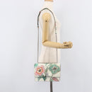 Salvatore Ferragamo Vala Chain Shoulder Bag Leather White Silver Auth 167834V-26