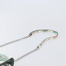 Salvatore Ferragamo Vala Chain Shoulder Bag Leather White Silver Auth 167834V-14