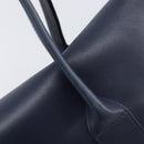 Salvatore Ferragamo Hand Bag Leather 2way Navy Gold Auth 167838A-10