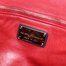 Salvatore Ferragamo Hand Bag Leather 2way Navy Gold Auth 167838A-26