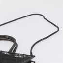 Salvatore Ferragamo Hand Bag Metal 2way Black Auth 167839V-16