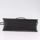 Salvatore Ferragamo Hand Bag Metal 2way Black Auth 167839V-5
