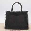 Salvatore Ferragamo Hand Bag Metal 2way Black Auth 167839V-12
