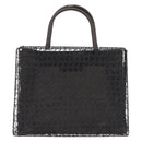 Salvatore Ferragamo Hand Bag Metal 2way Black Auth 167839V-13