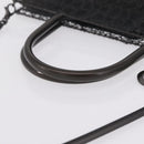 Salvatore Ferragamo Hand Bag Metal 2way Black Auth 167839V-6