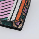 Salvatore Ferragamo Gancini Card Case Leather Multicolor Gold Auth 167840M-15