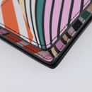 Salvatore Ferragamo Gancini Card Case Leather Multicolor Gold Auth 167840M-16
