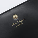 Salvatore Ferragamo Gancini Card Case Leather Multicolor Gold Auth 167840M-9