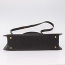 Salvatore Ferragamo Hand Bag Leather 2way Brown Gold Auth 167841V-15