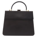 Salvatore Ferragamo Hand Bag Leather 2way Brown Gold Auth 167841V-2