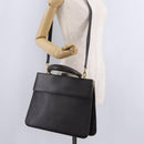 Salvatore Ferragamo Hand Bag Leather 2way Brown Gold Auth 167841V-31