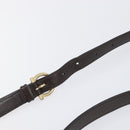 Salvatore Ferragamo Hand Bag Leather 2way Brown Gold Auth 167842A-16
