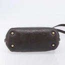 Salvatore Ferragamo Hand Bag Leather 2way Brown Gold Auth 167842A-6