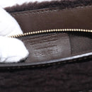 Salvatore Ferragamo Hand Bag Leather 2way Brown Gold Auth 167842A-11