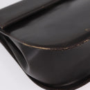 Salvatore Ferragamo Gancini Shoulder Bag Leather Brown Gold Auth 167846-10