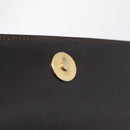 Salvatore Ferragamo Gancini Shoulder Bag Leather Brown Gold Auth 167846-23