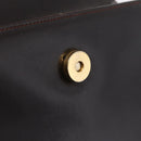 Salvatore Ferragamo Gancini Shoulder Bag Leather Brown Gold Auth 167846-24